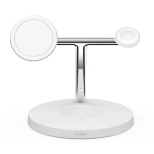 Belkin Pro MagSafe 3in1 Wireless Charging Stand + AC Power Adapter  BOOST CHARGE...