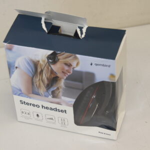 SALE OUT. Gembird MHS-001 Stereo headset, glossy black Gembird MHS-001-GW Stereo...