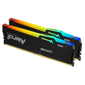 Kingston Fury Beast RGB 16 Kit (8GBx2) GB, DDR5, 5600 MHz, PC/server, Registered...