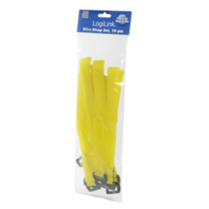 Logilink KAB0015, Wire Strap 300*20 mm, 10pcs, yellow Logilink