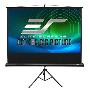 Elite Screens T100UWH Portable Tripod Screen (100″) 16:9, Black