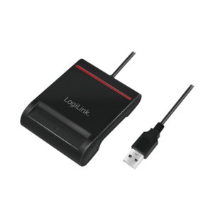 Logilink USB 2.0 card reader, for smart ID CR0047 Black