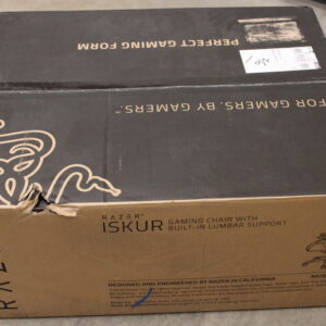 SALE OUT. Razer Iskur Gaming Chair with Lumbar Support, Black/Green, DAMAGED PACKAGING...