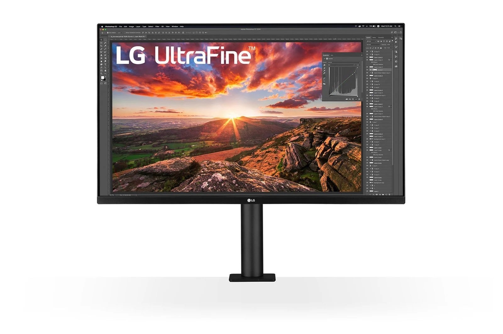 LG Monitor 32UN880P-B 31.5 ", IPS, UHD, 3840 x 2160, 16:9, 5 ms, 350 cd/m², HDMI ports quantity 2, 60 Hz - Image 2