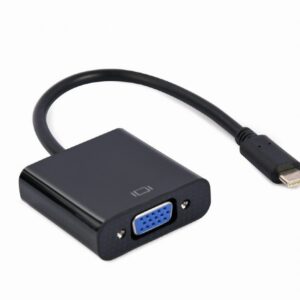 Cablexpert USB Type-C to VGA adapter cable 	A-CM-VGAF-01 0.15 m, Black, USB Type-C