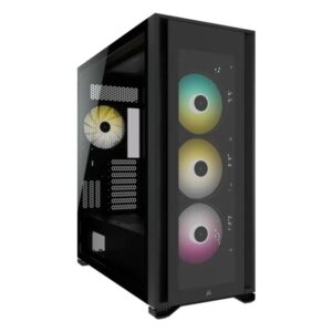 Corsair Tempered Glass Full-Tower PC Case  iCUE 7000X RGB Side window, Black, Full-Tower,...