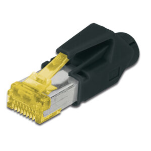 Digitus A-MO6A 8/8 HRS AT 6A modular RJ45 Plug, Hirose TM31 8P8C, shielded, for round...