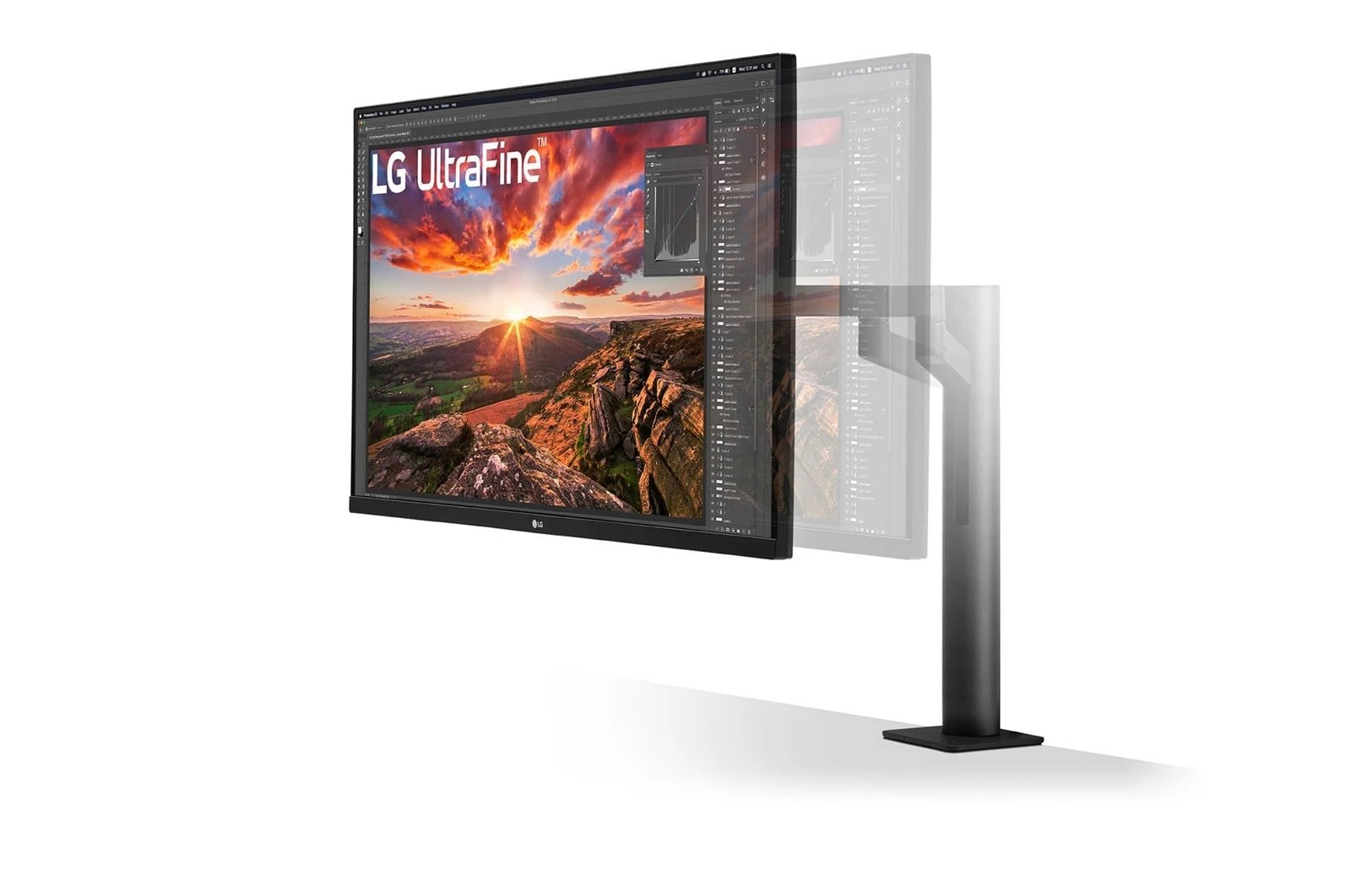 LG Monitor 32UN880P-B 31.5 ", IPS, UHD, 3840 x 2160, 16:9, 5 ms, 350 cd/m², HDMI ports quantity 2, 60 Hz - Image 3