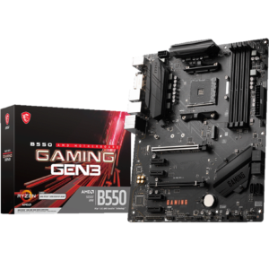 MSI B550 GAMING GEN3 Processor family AMD, Processor socket AM4, DDR4 DIMM, Memory...