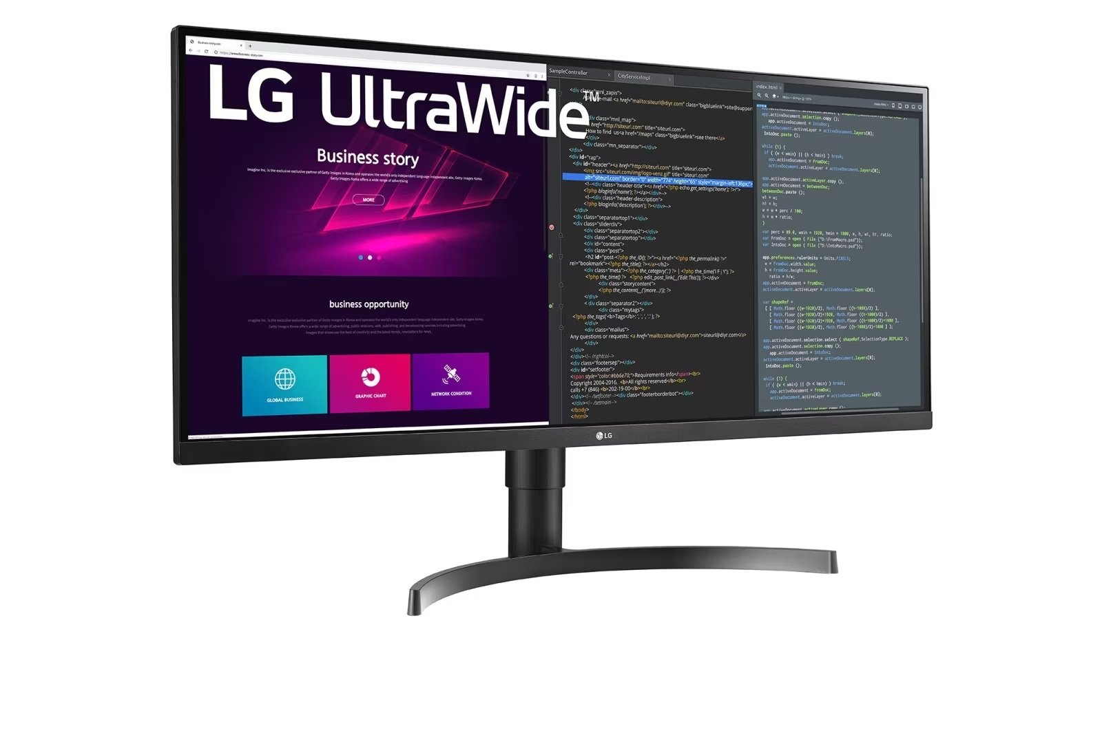 LG Monitor 34WN750P-B 34 ", IPS, QHD, 3440 x 1440, 21:9, 5 ms, 300 cd/m², 60 Hz, HDMI ports quantity 2 - Image 4