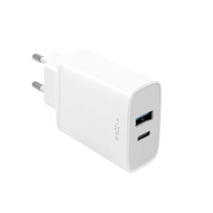 FIXED USB-C/USB Travel Charger 30W, White
