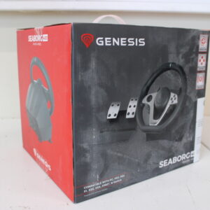 SALE OUT. Genesis Seaborg 400 driving wheel, Black, Wired Genesis DAMAGED PACKAGING