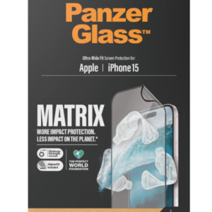 PanzerGlass MATRIX Screen Protector with D3O iPhone 2023 6.1 | Ultra-Wide Fit w....