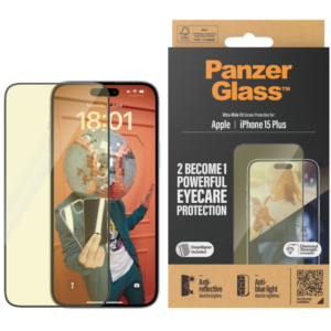 PanzerGlass Eyecare Screen Protection iPhone 2023 6.7 | Ultra-Wide Fit w. EasyAligner